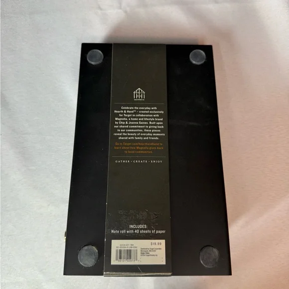 Hearth & Hand Black and Gold Metal Note Roll. NWT - Picture 13 of 16